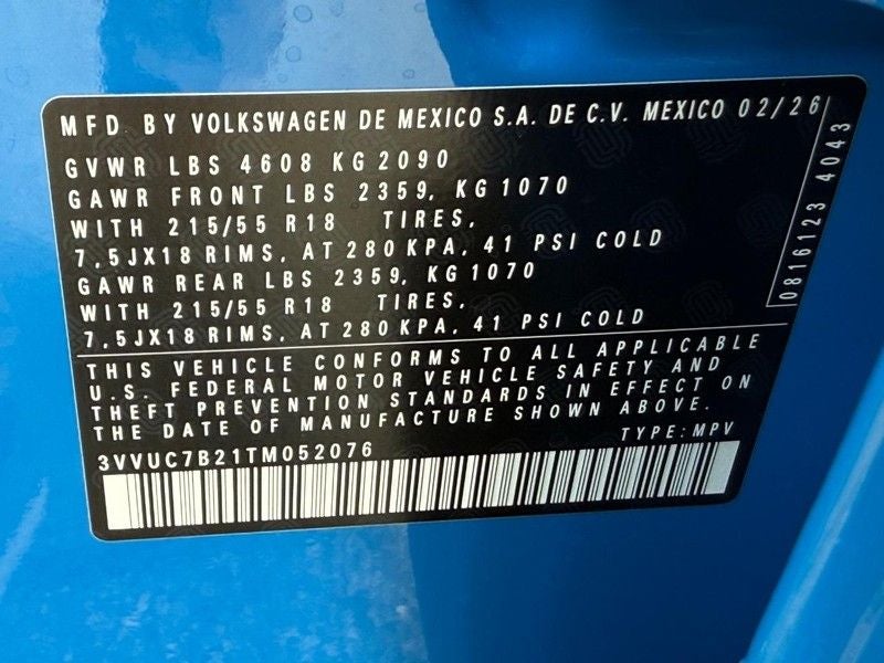 2026 Volkswagen Taos 1.5T SE