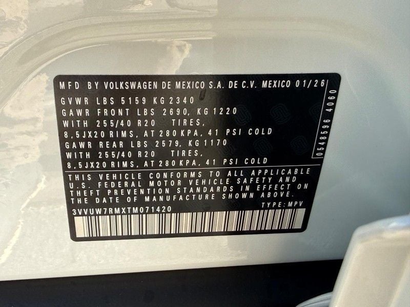 2026 Volkswagen Tiguan 2.0T SEL R-Line Turbo