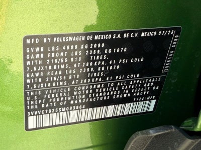 2025 Volkswagen Taos 1.5T SE