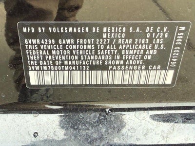 2026 Volkswagen Jetta GLI 2.0T Autobahn