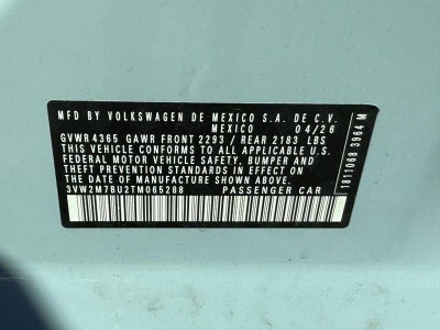 2026 Volkswagen Jetta GLI 2.0T Autobahn
