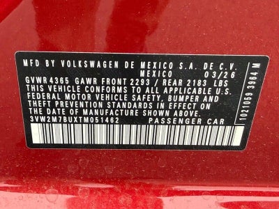 2026 Volkswagen Jetta GLI 2.0T Autobahn