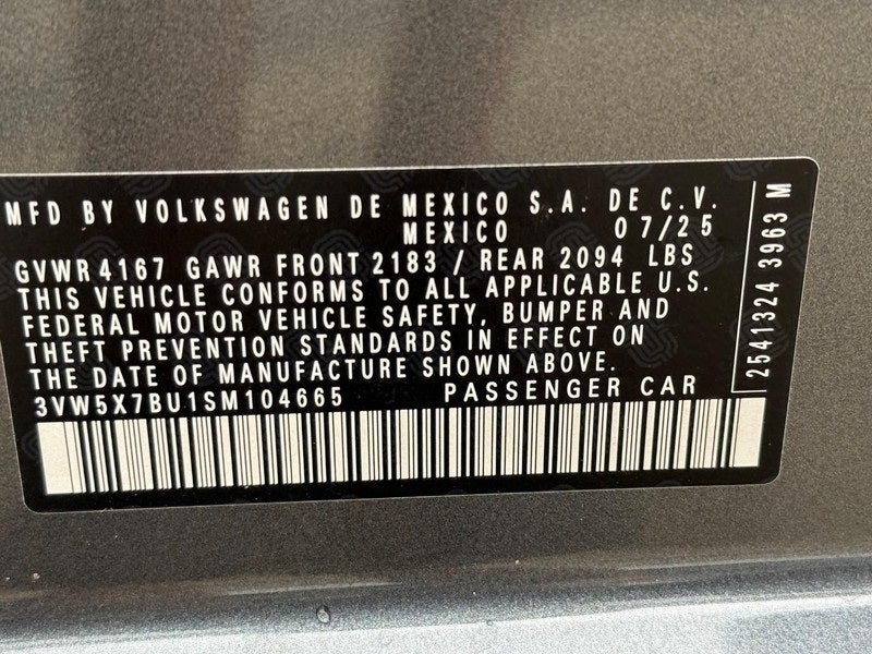 2025 Volkswagen Jetta 1.5T S