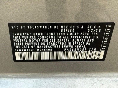 2026 Volkswagen Jetta 1.5T SE