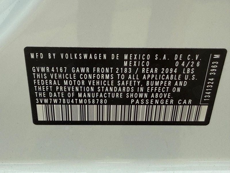 2026 Volkswagen Jetta 1.5T SE