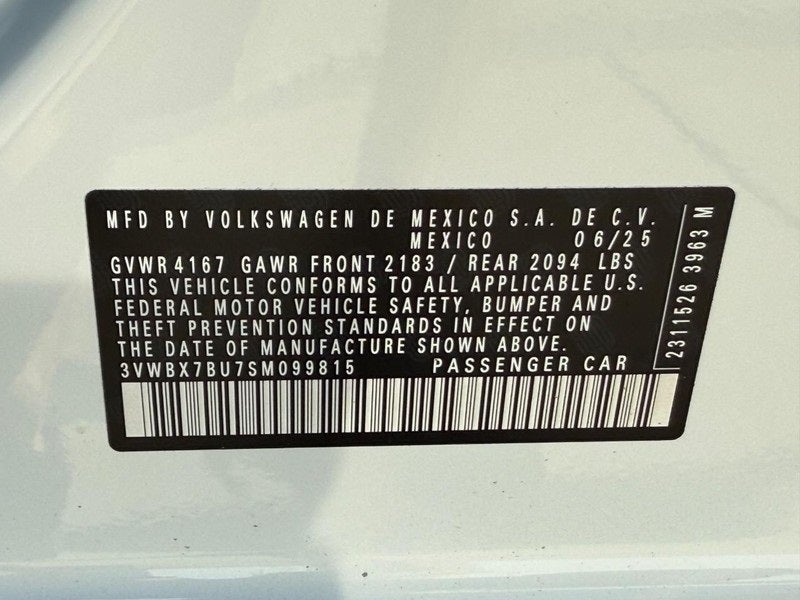 2025 Volkswagen Jetta 1.5T Sport