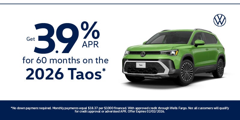 2025 TAOS S AWD $401/month PLUS TAX